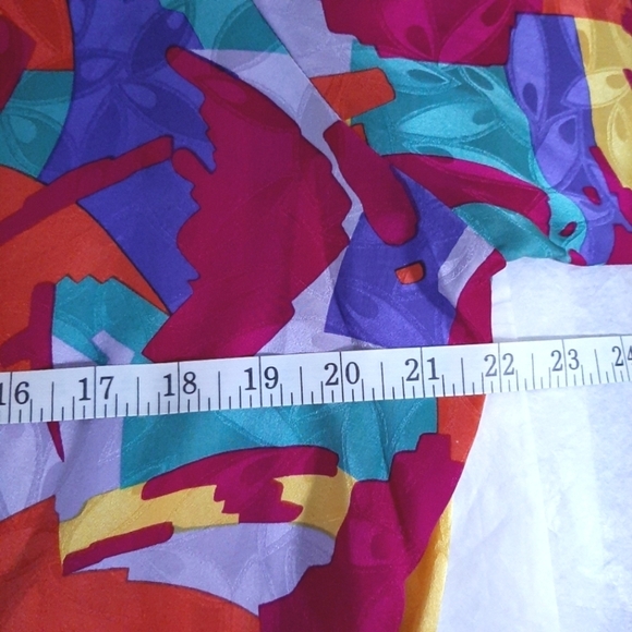 Pat Argenti multicolor silk vintage double breasted button blazer size 10 EUC - Picture 6 of 10